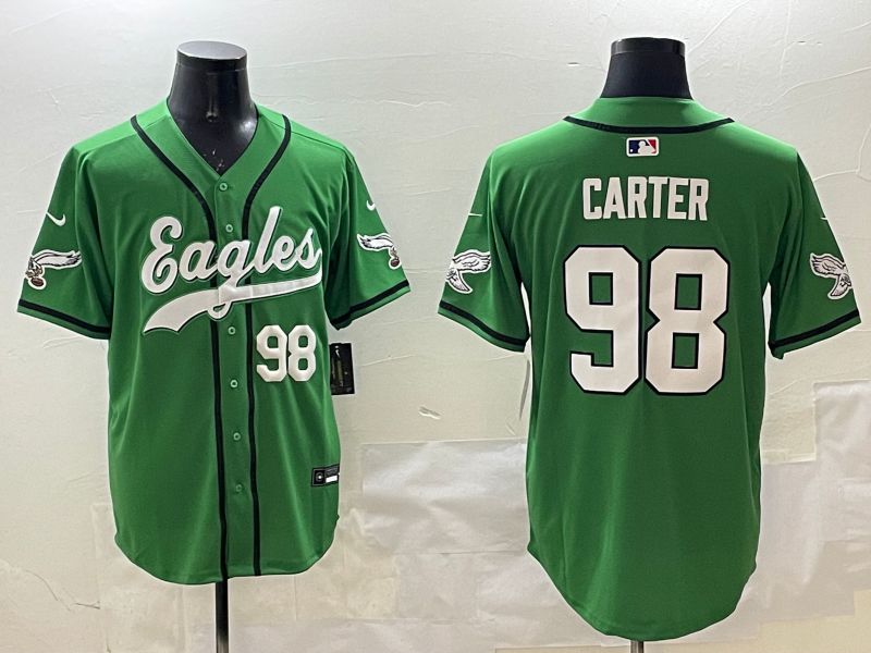 Men Philadelphia Eagles #98 Carter Green three generations Jointly Name 2025 Nike Limited NFL Jersey style 13->philadelphia eagles->NFL Jersey